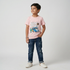 Boys Cotton Crew Neck Graphitee