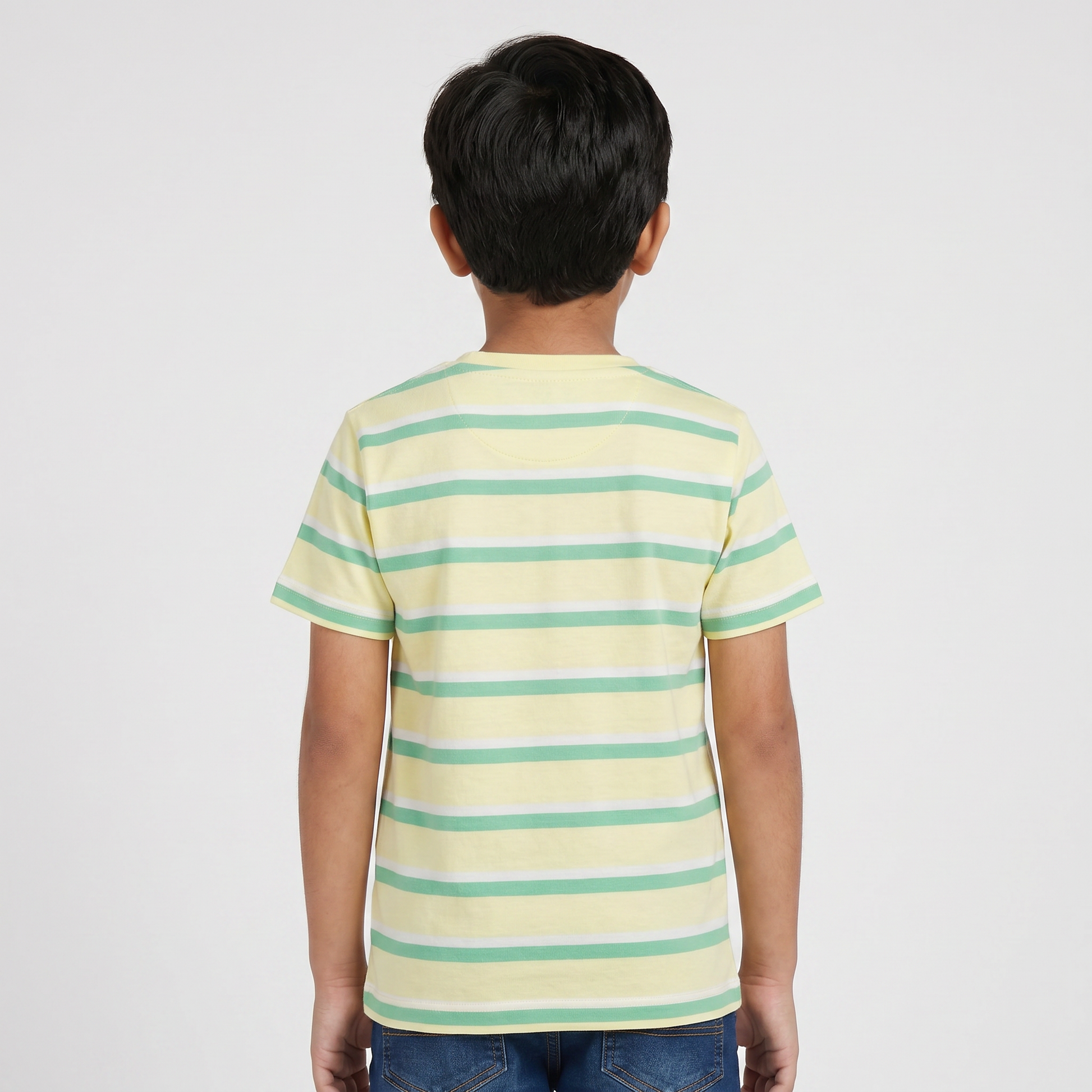 Boys Cotton Crew Neck Graphitee
