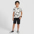 Boys Cotton Crew Neck Graphitee
