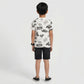 Boys Cotton Crew Neck Graphitee