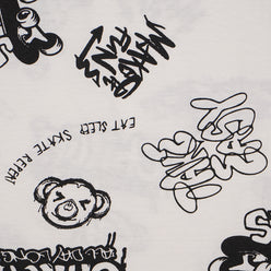 Boys Cotton Crew Neck Graphitee