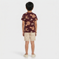 Boys Cotton Crew Neck Graphitee