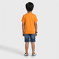 Boys Cotton Crew Neck Graphitee