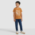 Boys Cotton Crew Neck Graphitee