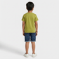 Boys Cotton Crew Neck Graphitee