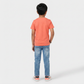 Boys Cotton Crew Neck Graphitee