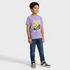 Boys Cotton Crew Neck Graphitee