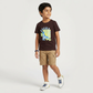 Boys Cotton Crew Neck Graphitee