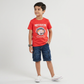 Boys Cotton Crew Neck Graphitee