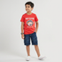 Boys Cotton Crew Neck Graphitee