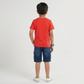 Boys Cotton Crew Neck Graphitee