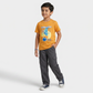 Boys Cotton Crew Neck Graphitee
