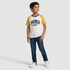 Boys Cotton Crew Neck Graphitee