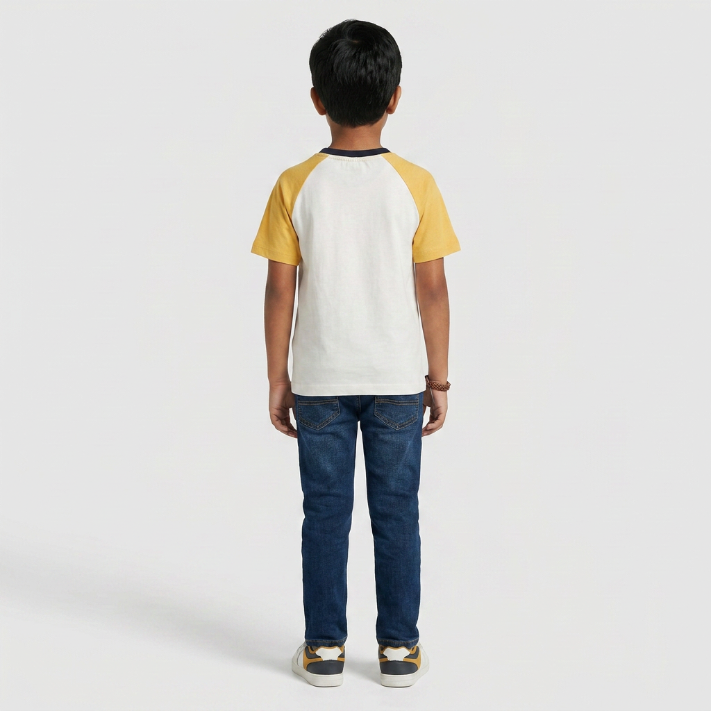 Boys Cotton Crew Neck Graphitee