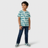 Boys Cotton Crew Neck Graphitee