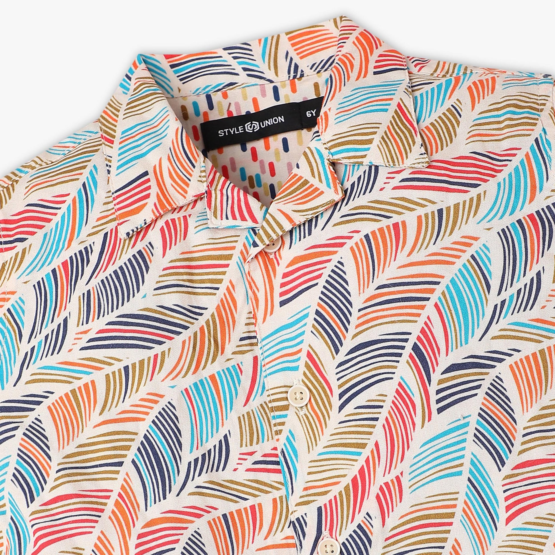 Boys Printed Half Sleeve Retreat Shirt