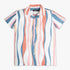 Boys Regular Fit Striped Camp Collar Half Sleeve Shirt