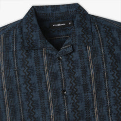 Boys Regular Fit Printed Camp Collar Shirt