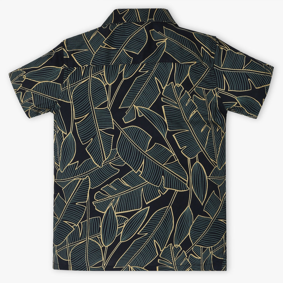 Boys Regular Fit Printed Shirt Collar Shirt