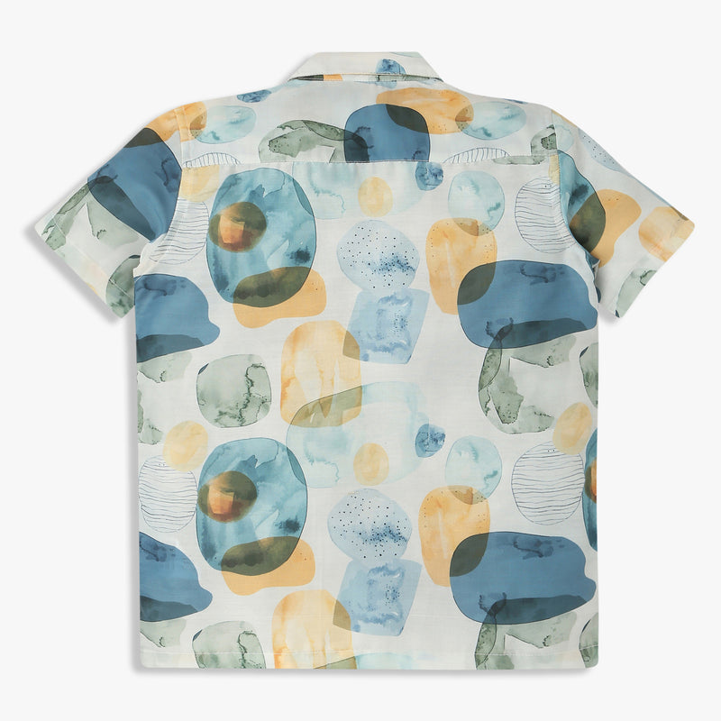 Order Now Boys Print Camp Collar Regular Fit Casual Wear Shirt by Style Union