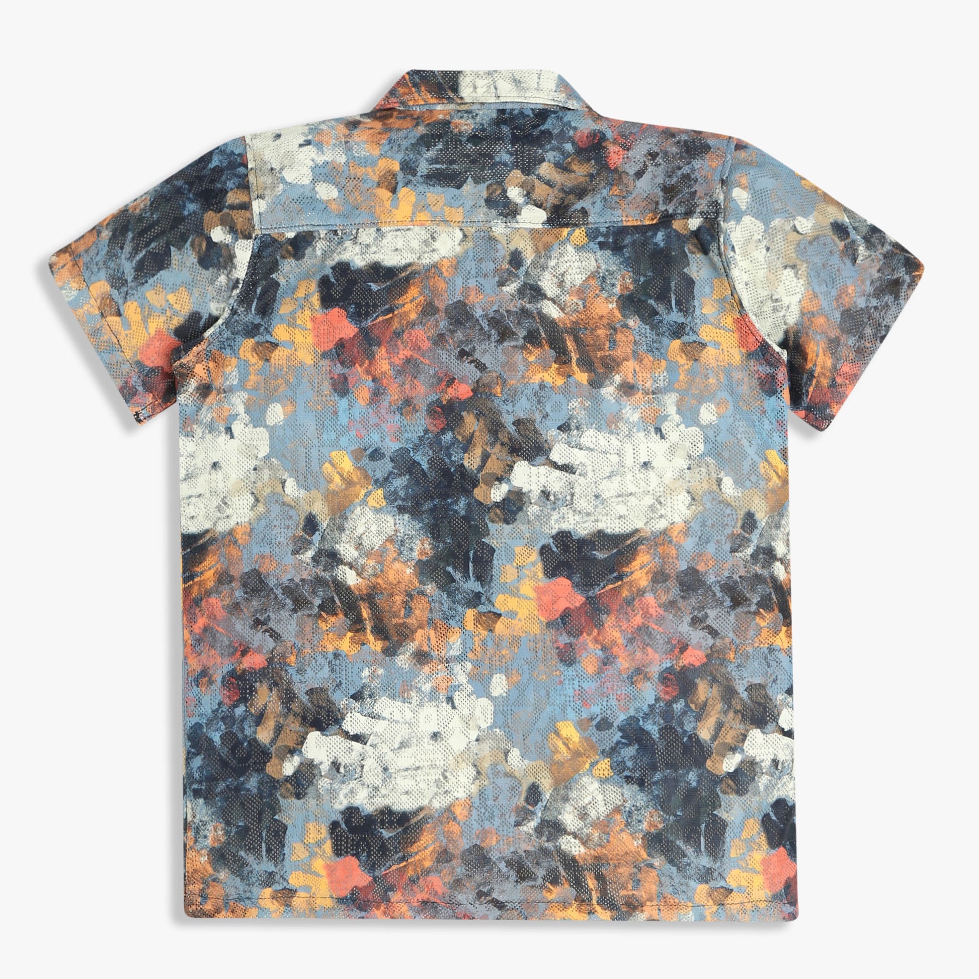 Boys Printed Cuban Half Sleeve Shirt
