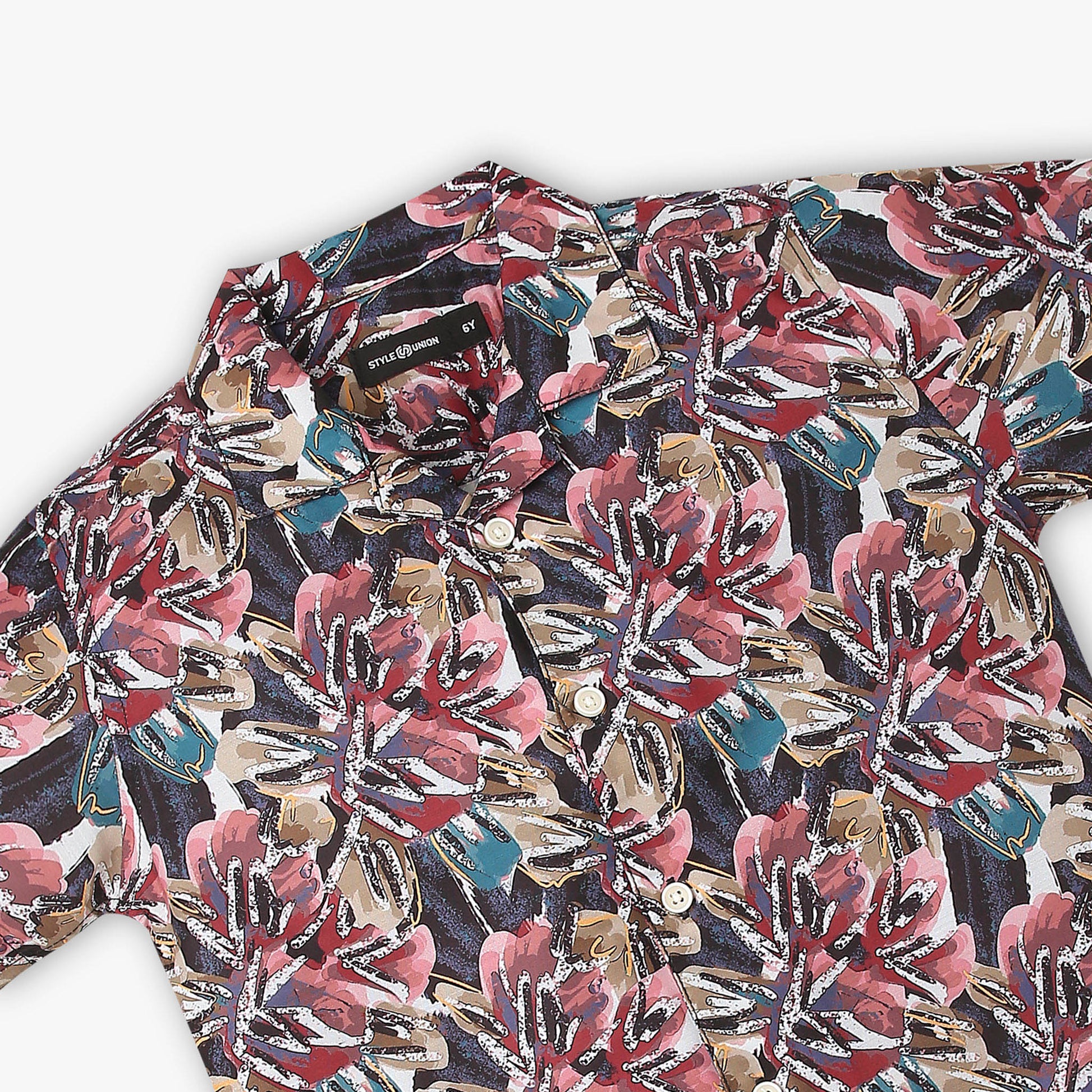 Boys Printed Cuban Shirt