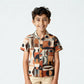 Boys Printed Cuban Shirt