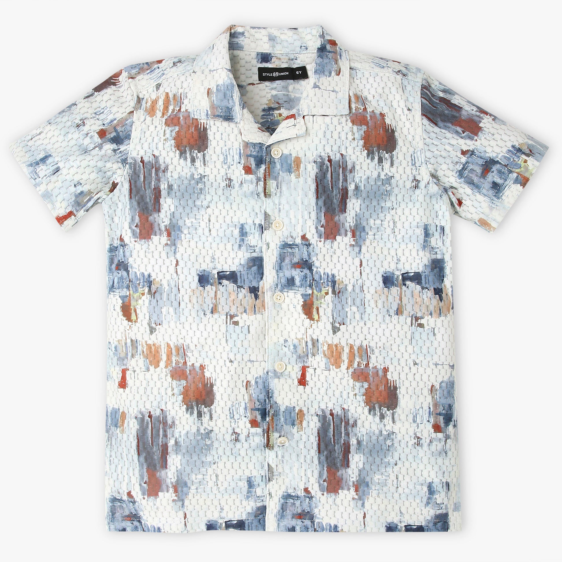Boys Printed Cuban Shirt