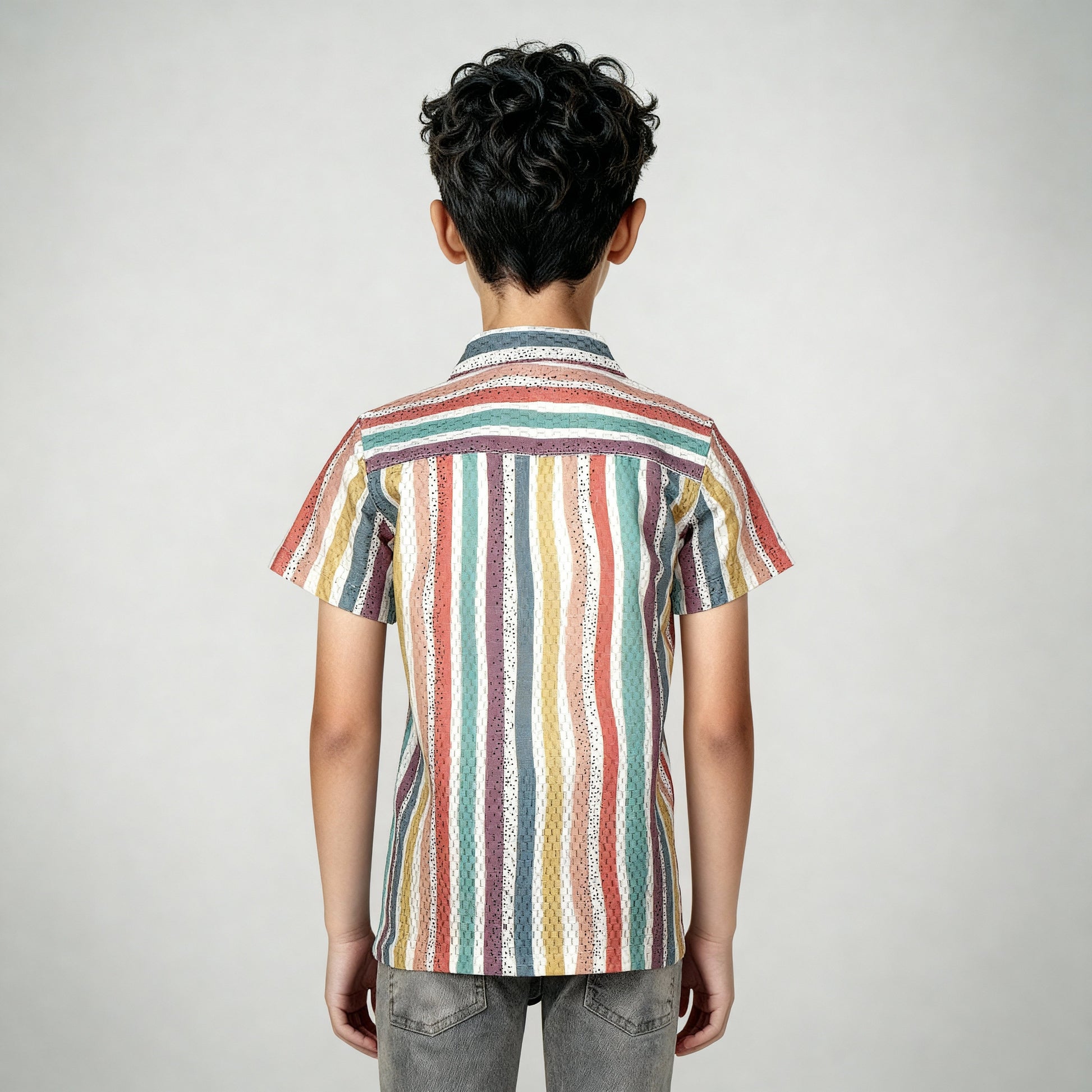 Boys Printed Cuban Shirt