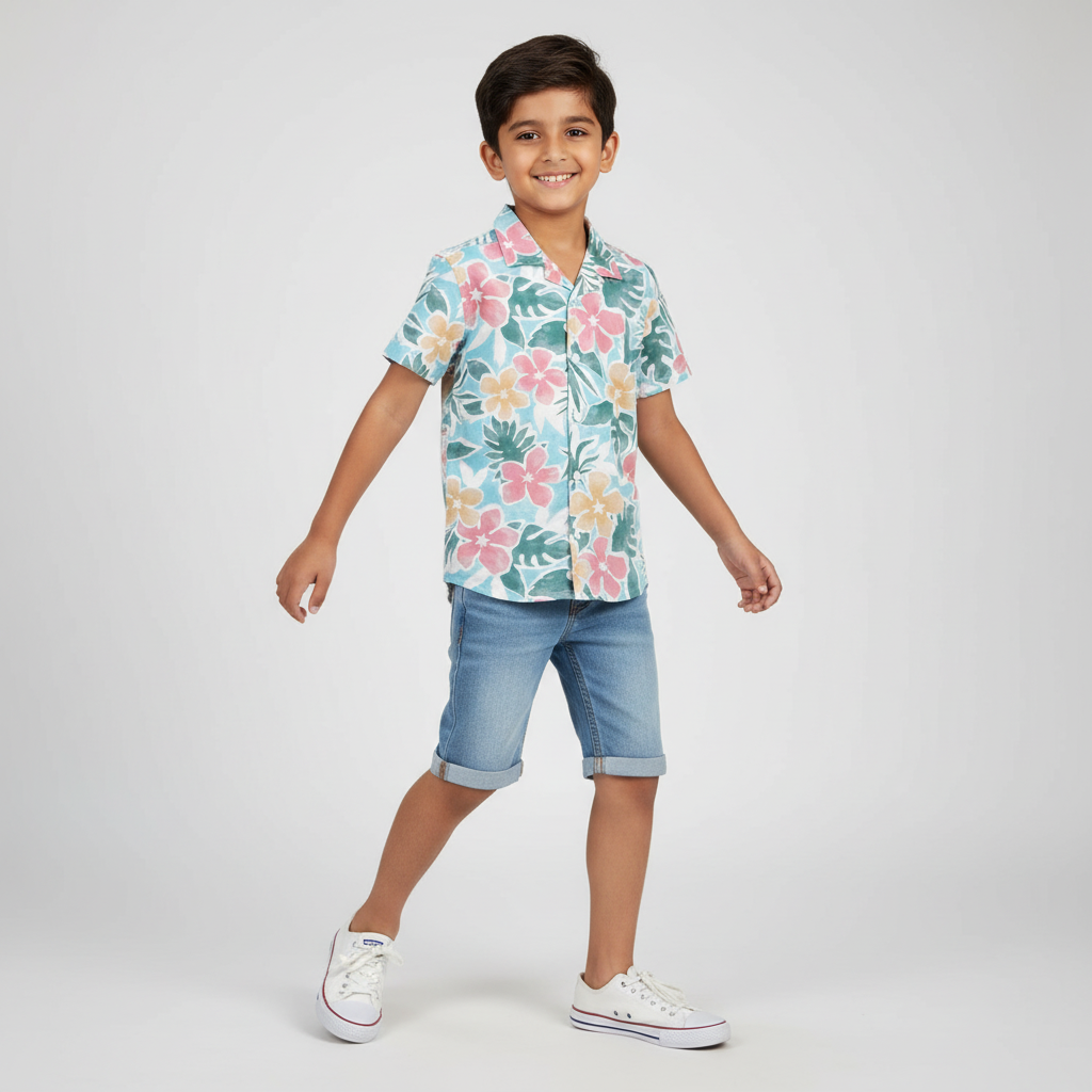 Boys Printed Retreat Shirt