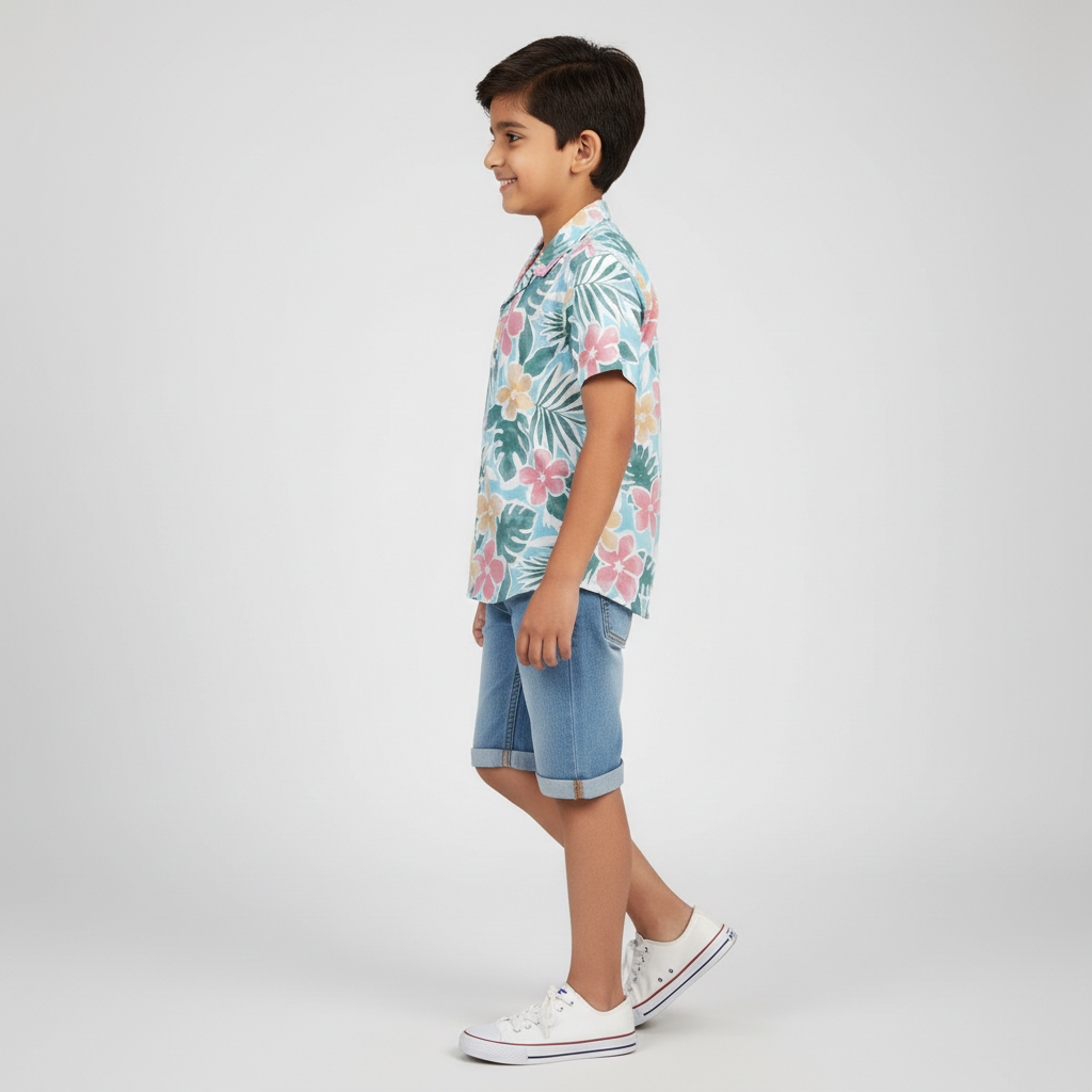 Boys Printed Retreat Shirt