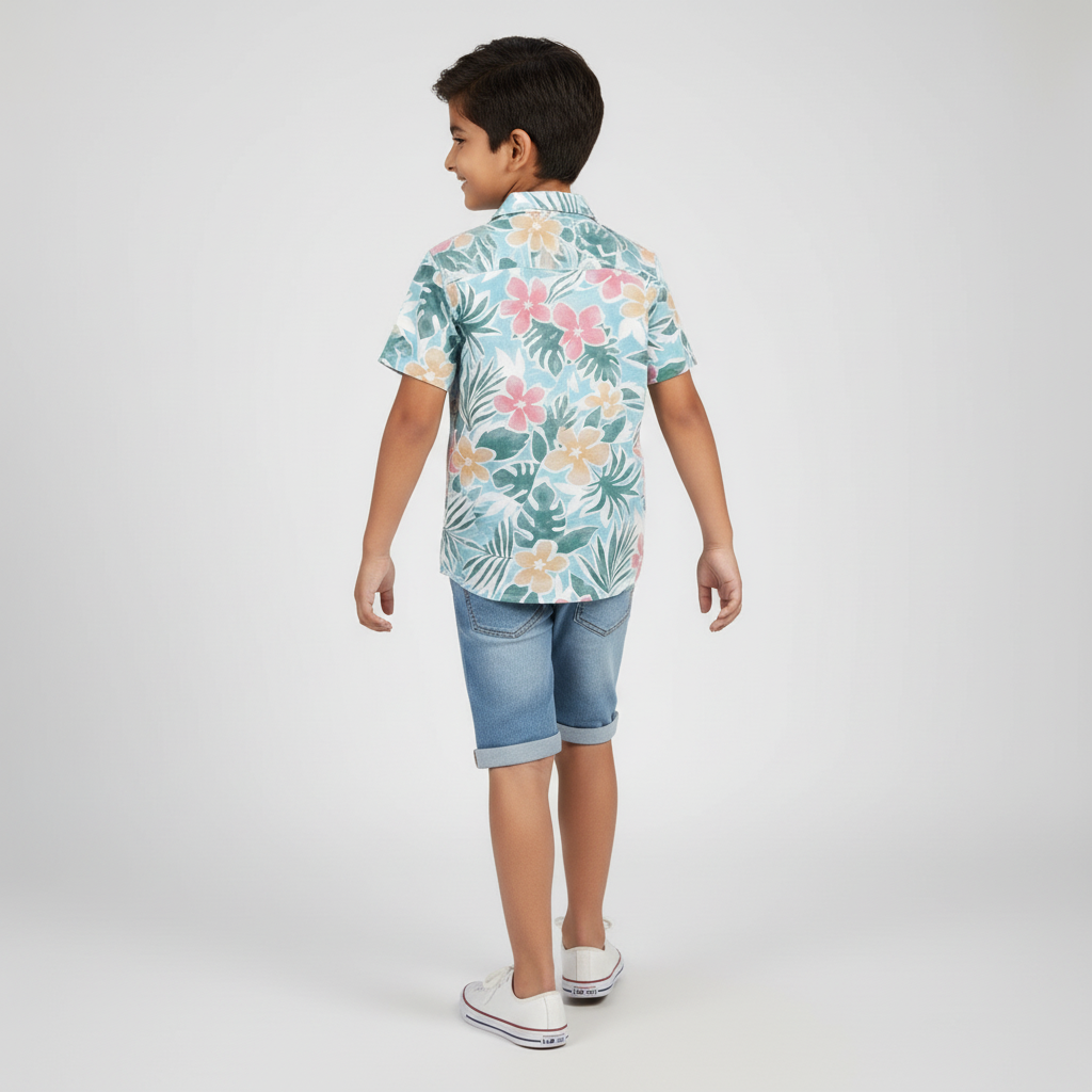Boys Printed Retreat Shirt