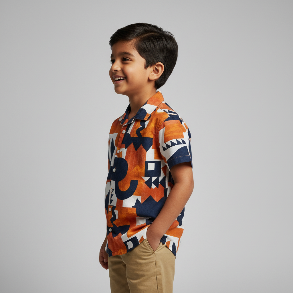 Boys Printed Retreat Shirt