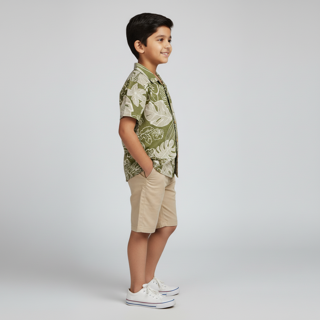 Boys Printed Retreat Shirt