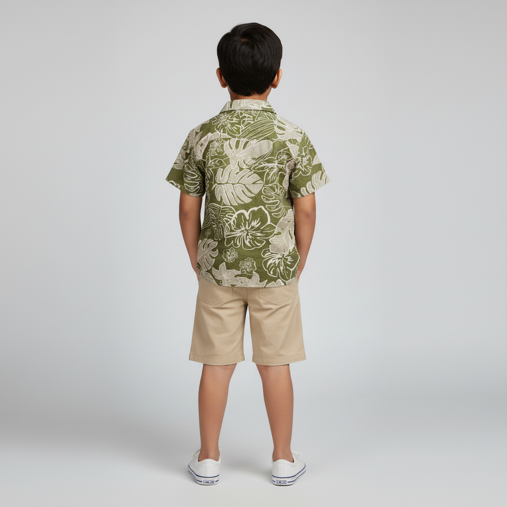 Boys Printed Retreat Shirt