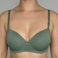 Full Coverage Padded Non Wired Nylon Spandex Tshirt Bra