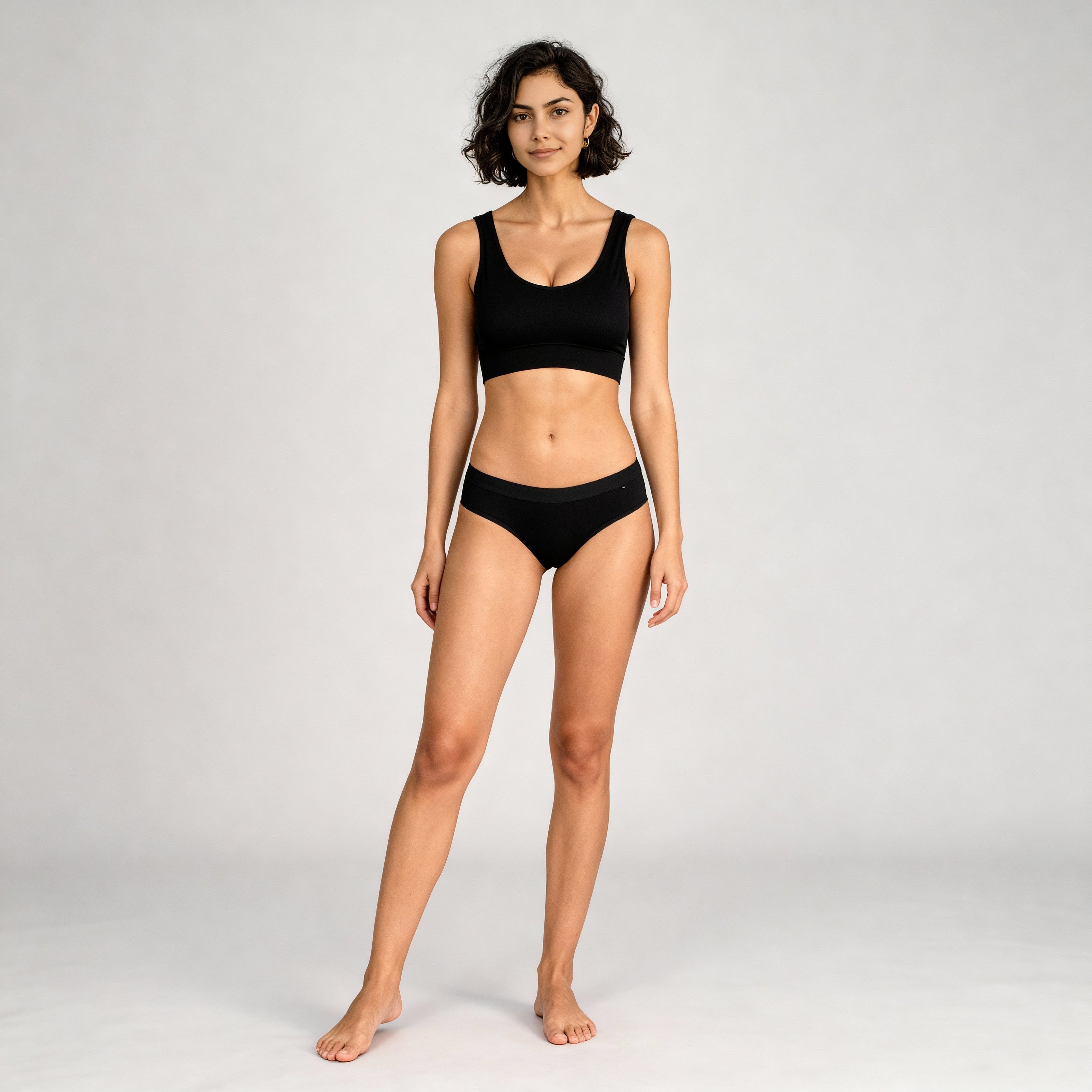 Full Coverage Seamless V-Neck Tank Bra