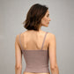 Full Coverage Seamless Ribbed Cami With Pads Bra