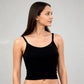 Full Coverage Seamless Ribbed Cami With Pads Bra