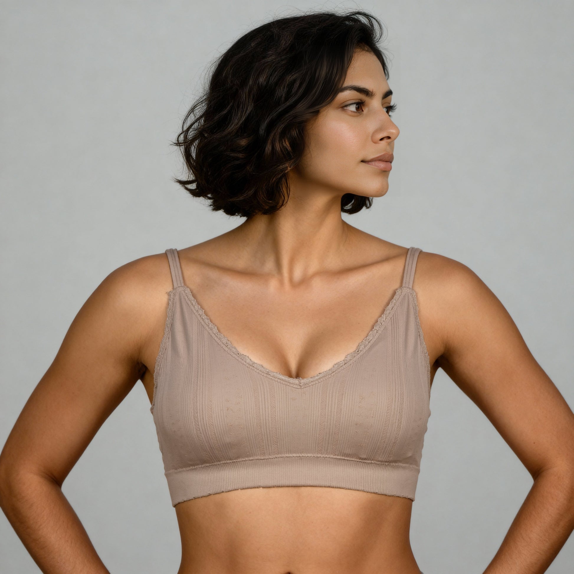 Full Coverage Seamless Beginner Pointelle Bra