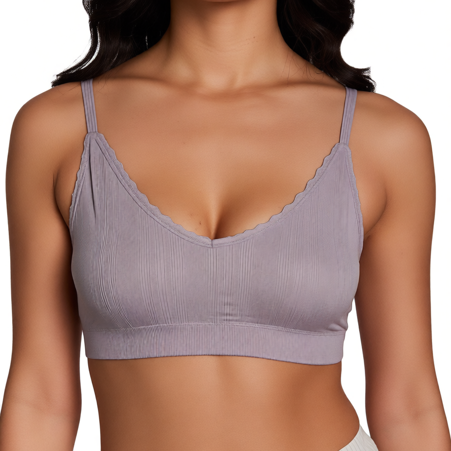 Full Coverage Seamless Beginner Pointelle Bra