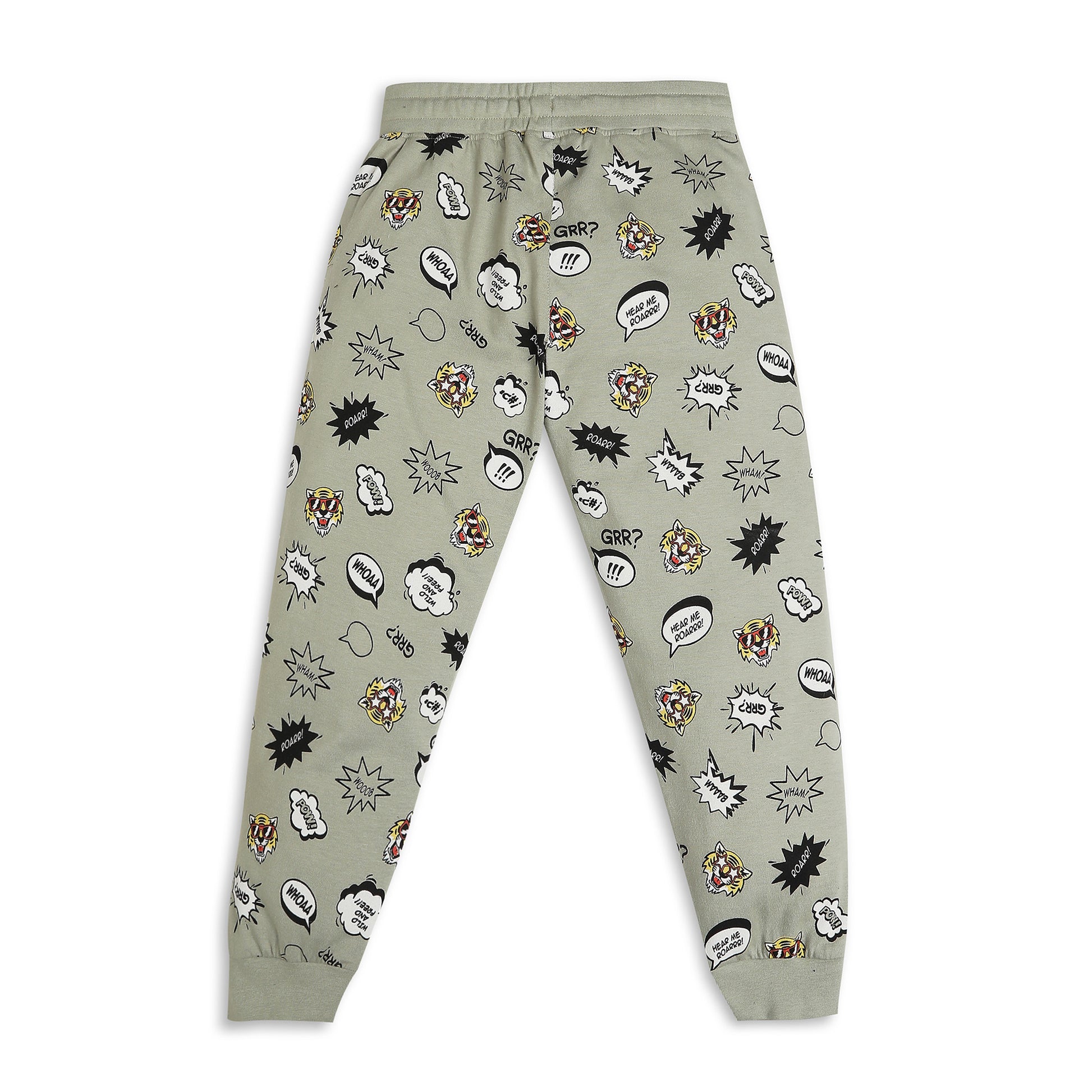 Boys Regular Fit Printed T-Shirt with Trackpant Sleepwear Set