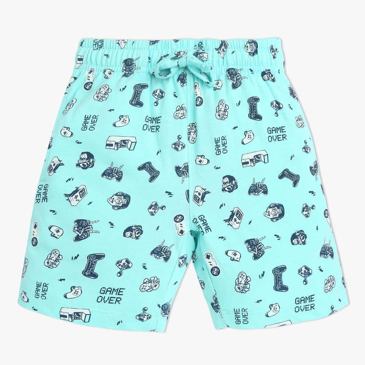 Boys Crew Neck Full Length Sleeve All Over Printed Sleepwear Set