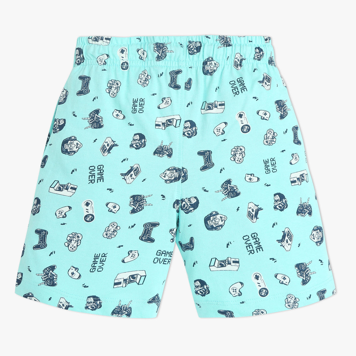 Boys Crew Neck Full Length Sleeve All Over Printed Sleepwear Set