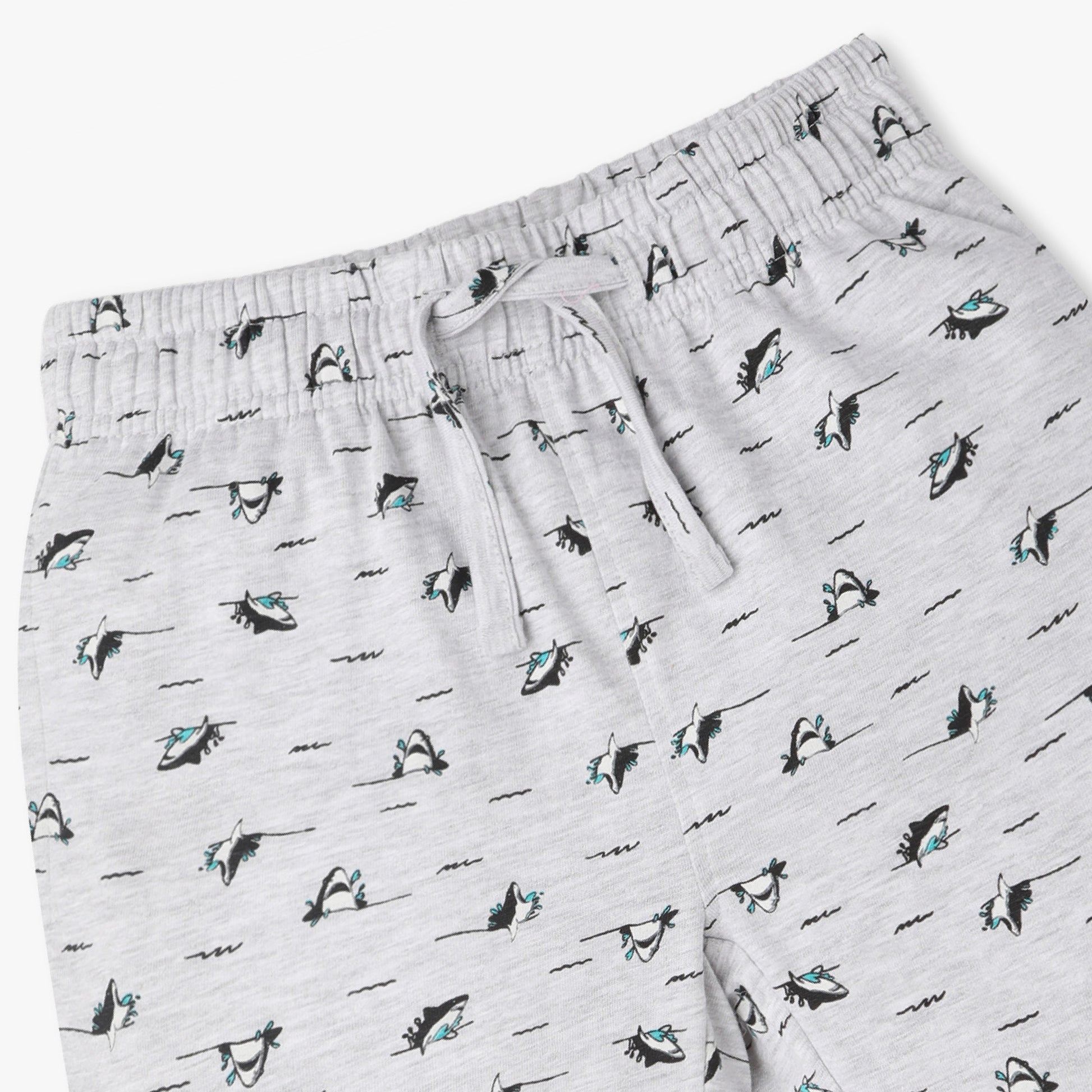 Boys Crew Neck Full Length Sleeve All Over Printed Sleepwear Set