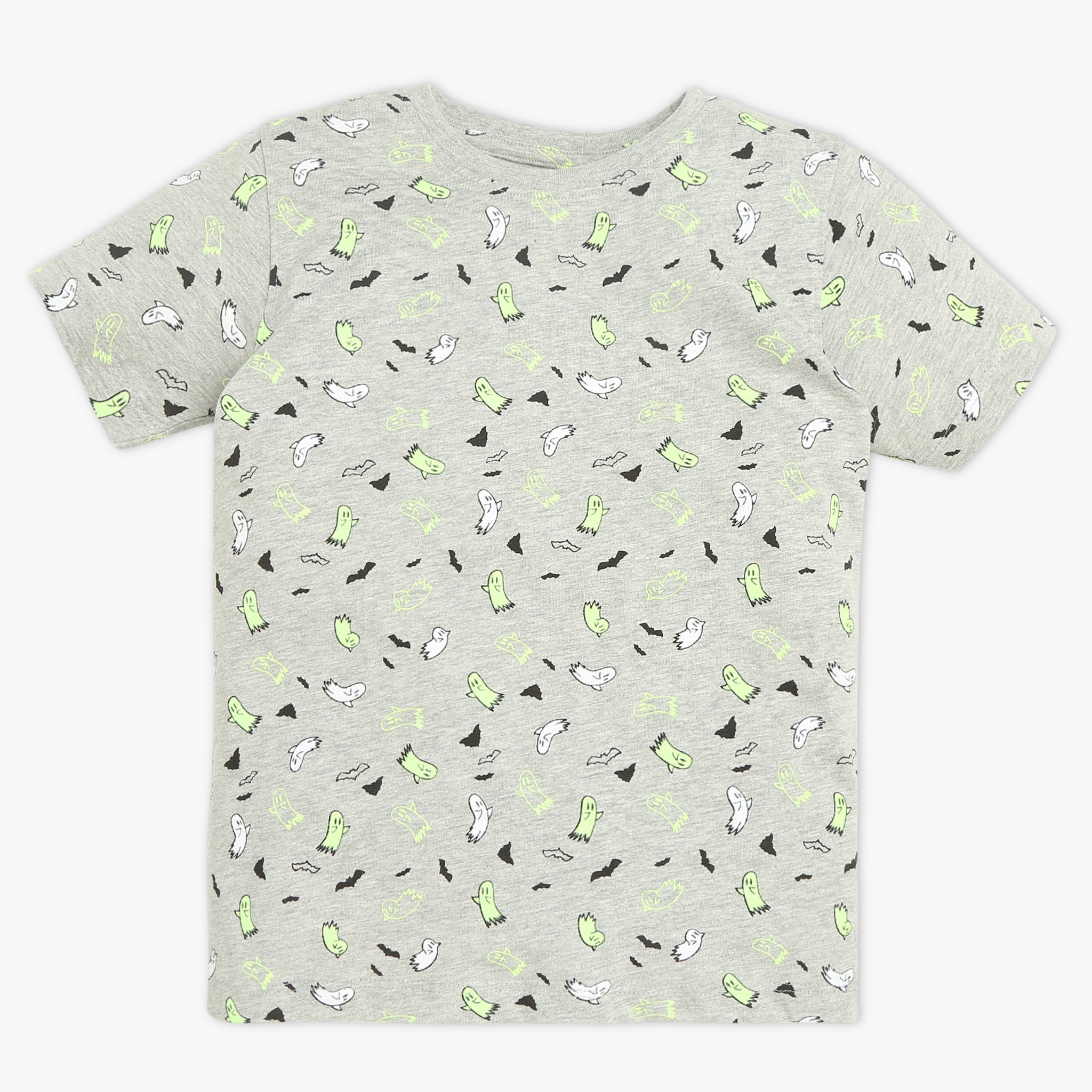 Boys Crew Neck Full Length Sleeve All Over Printed Sleepwear Set