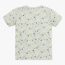 Boys Crew Neck Full Length Sleeve All Over Printed Sleepwear Set