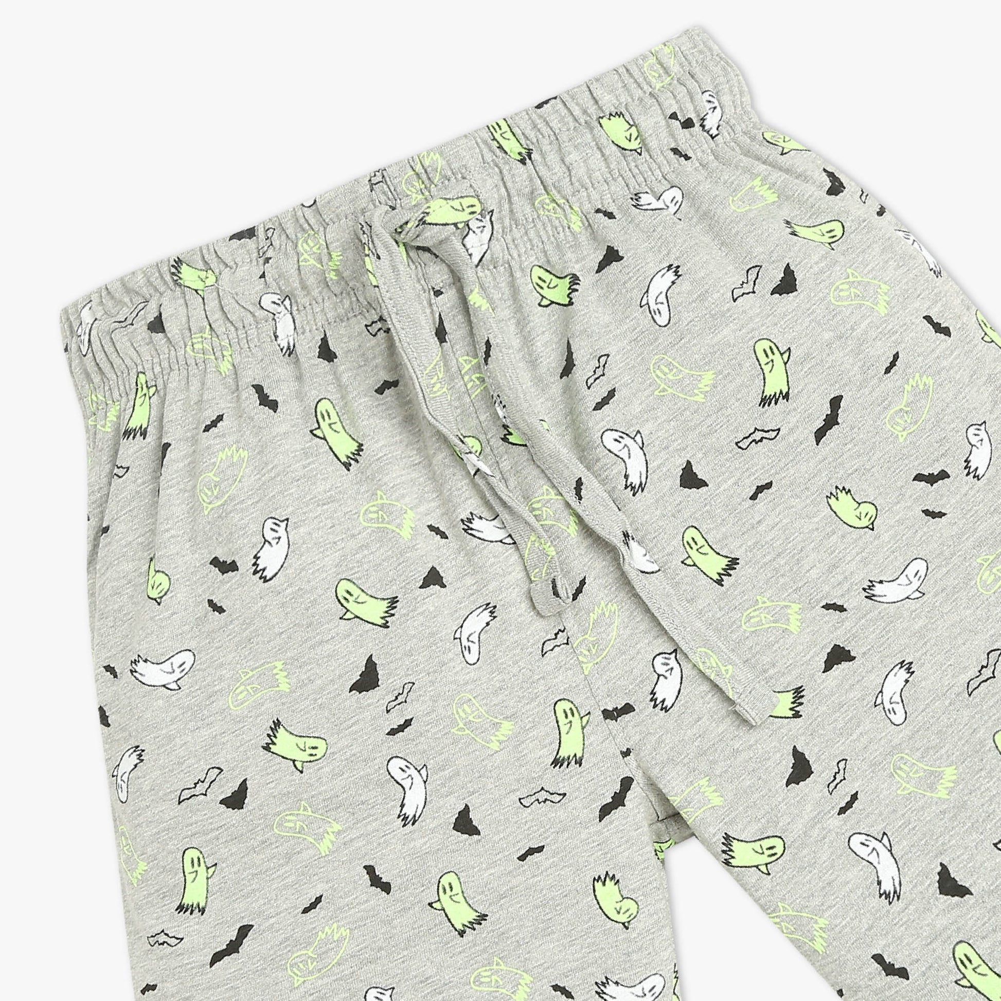 Boys Crew Neck Full Length Sleeve All Over Printed Sleepwear Set