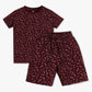 Boys All Over Print Sleepwear T-shirt with Short Set