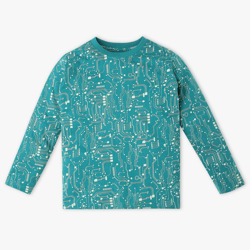 Boys Cotton T-Shirt with Trackpant Sleepwear Snooze Set